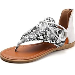 Snakeskin Gladiator Sandles